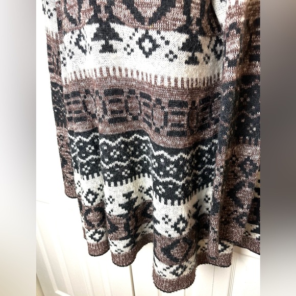 FREE PEOPLE Fair Isle Cabin Fever Sweater Tunic Wool Blends Long Nordic Geo Knit - Picture 7 of 15
